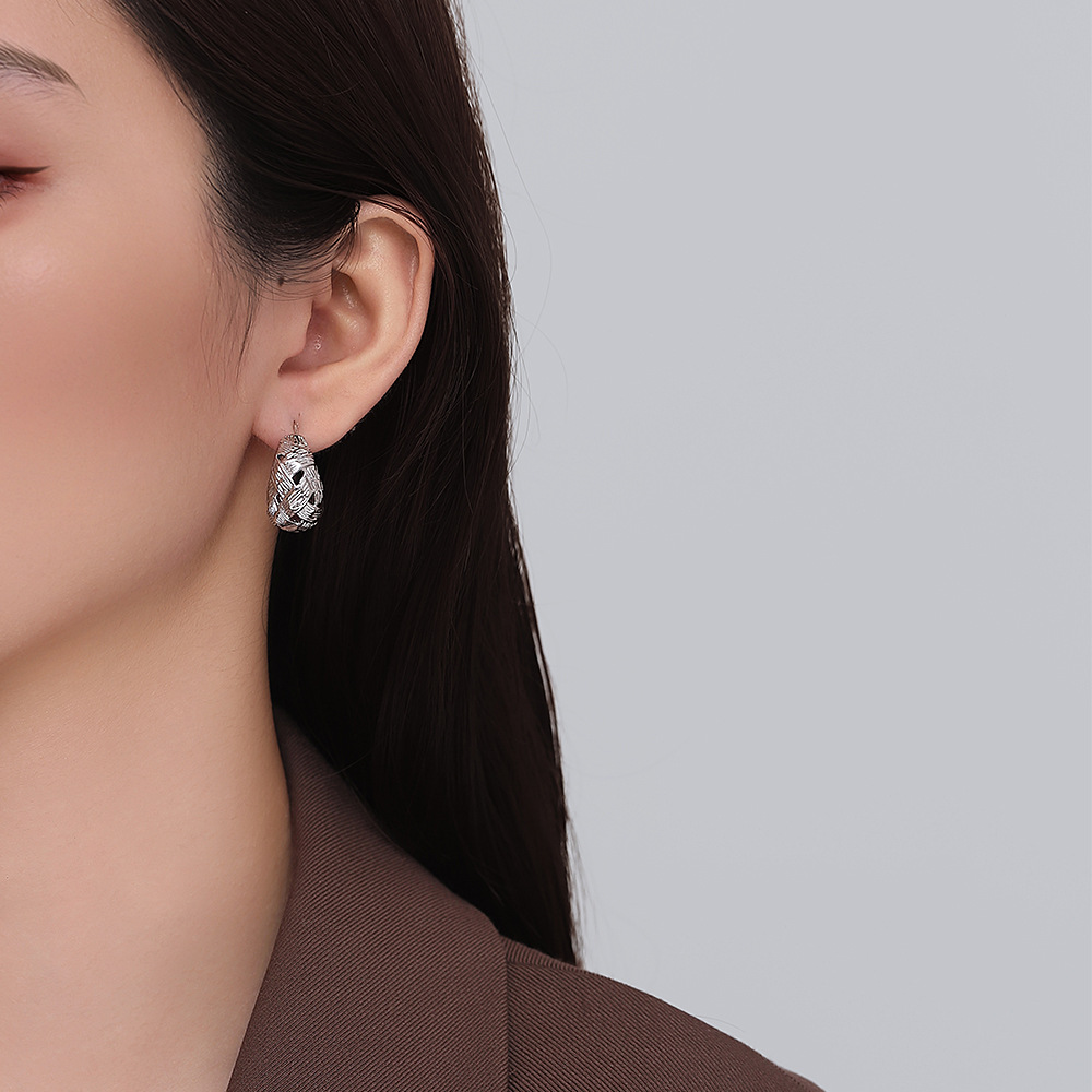 Fashion Exaggerated Gold Color Metal Earrings for Women Geometric Vintage Simple Metal Earrigns Jewelry Gifts2