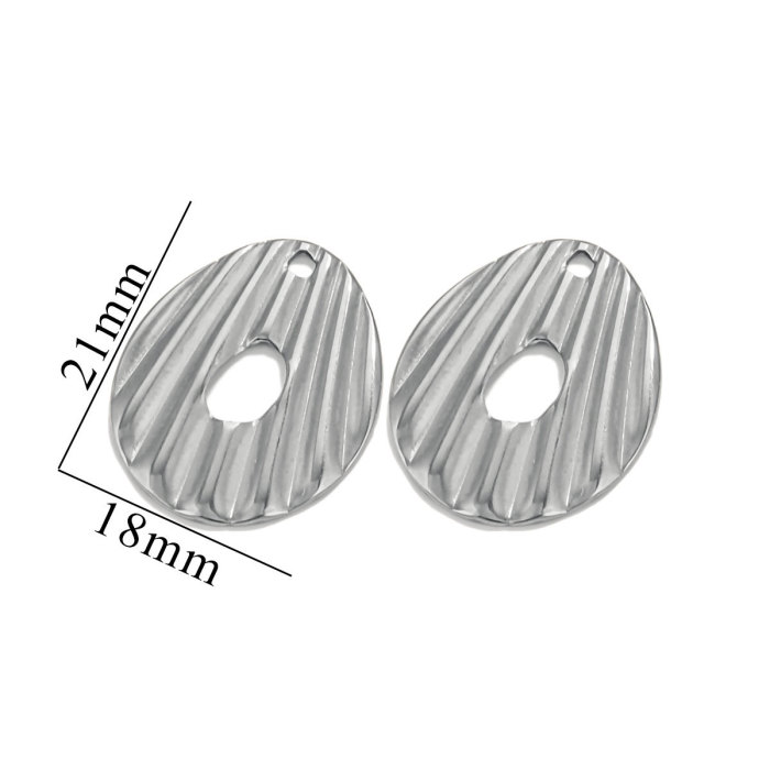 Stainless Steel Golden Classic Water Drop Irregular Charms Pendants for DIY Necklace Bracelet Earrings Jewelry Making