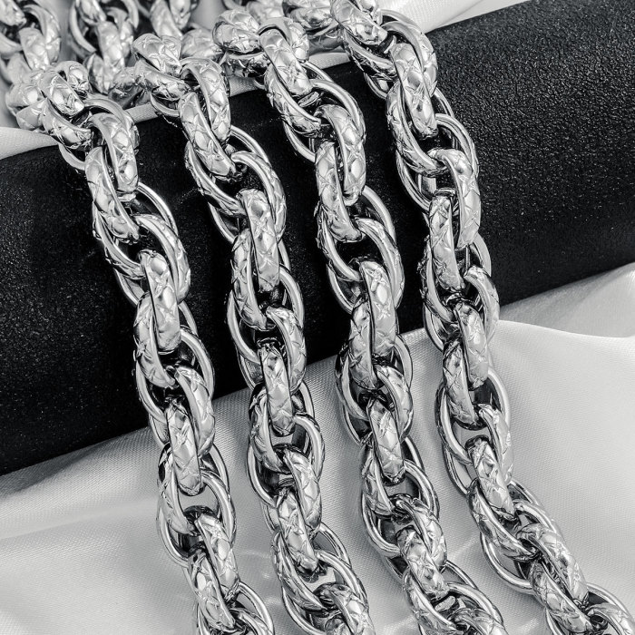 1 Meter Stainless Steel Large Heavy Chunky Hip Hop Punk Link Gold Color Chains DIY Jewelry Materials Handmade Necklace Bracelet