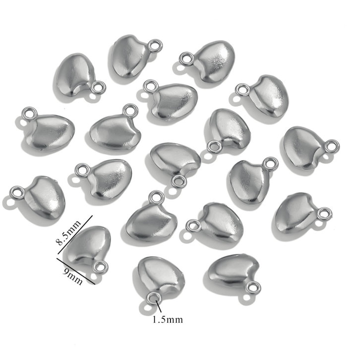 Mini Stainless Steel Charms 3D Geometric Shell Cherry Rabbit Gold Color Pendants DIY Women Jewelry Making Necklace Findings