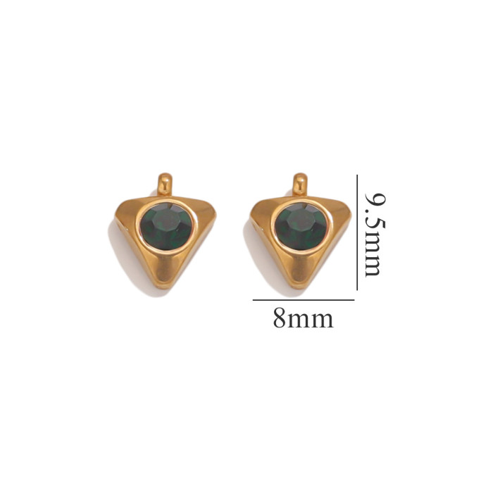 Stainless Steel Rhinestones Small Charms For Jewelry Making DIY Gold Charm Pendants Earrings Bracelet Making Supplies Bulk