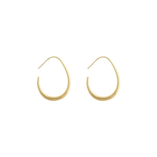 Hot Sale Geometric Oval Hoop Earrings For Women Simple Desgin Earrings Party Wedding Jewelry