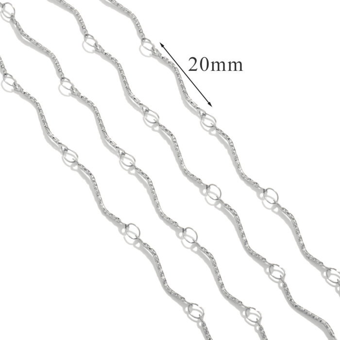 Stainless Steel 18K Gold Plated Titanium Steel Chain Accessories Non-Discoloring Ins Style Fashion Jewelry Accessories