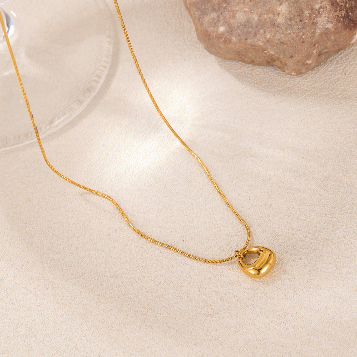 INS Style Titanium Steel Geometric Necklace Women's Jewelry Fashion Commuting Versatile High-end Stainless Steel Jewelry3