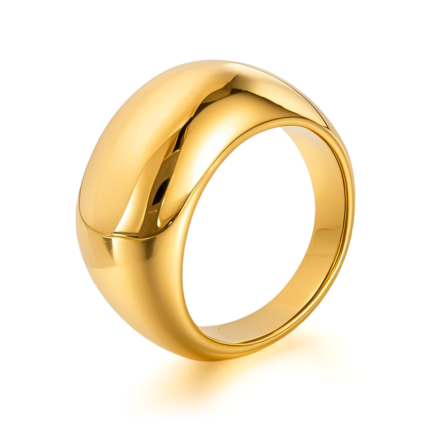 European and American ins fashion style titanium steel ring for women with niche high-end design versatile stainless steel ring