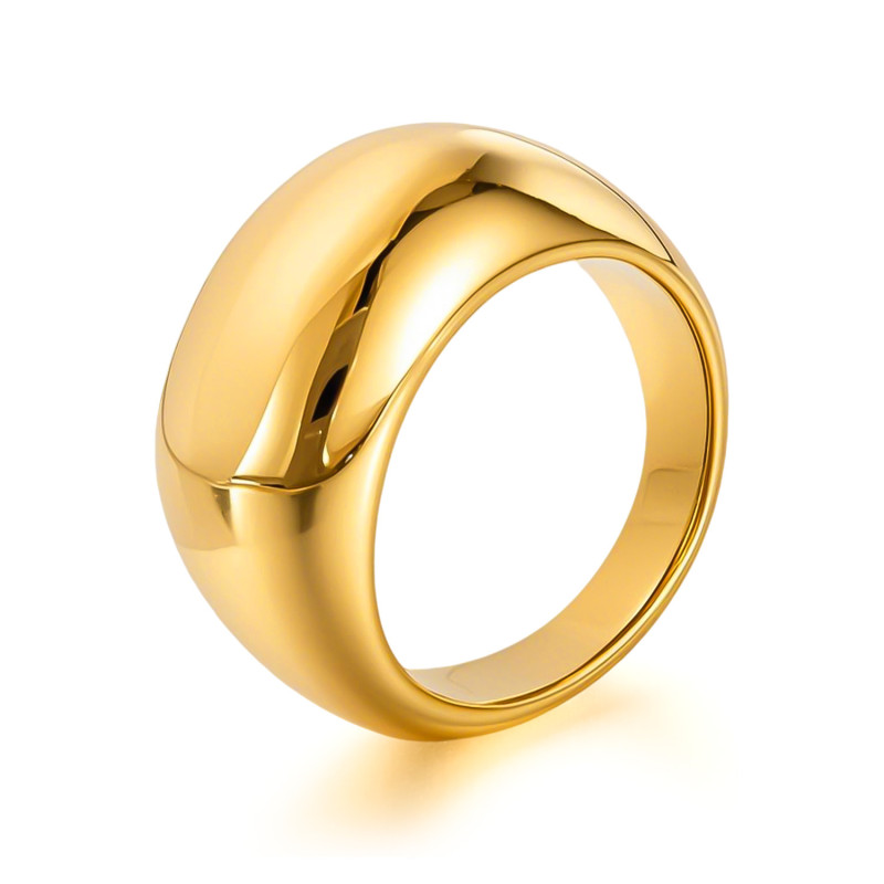 European and American ins fashion style titanium steel ring for women with niche high-end design versatile stainless steel ring