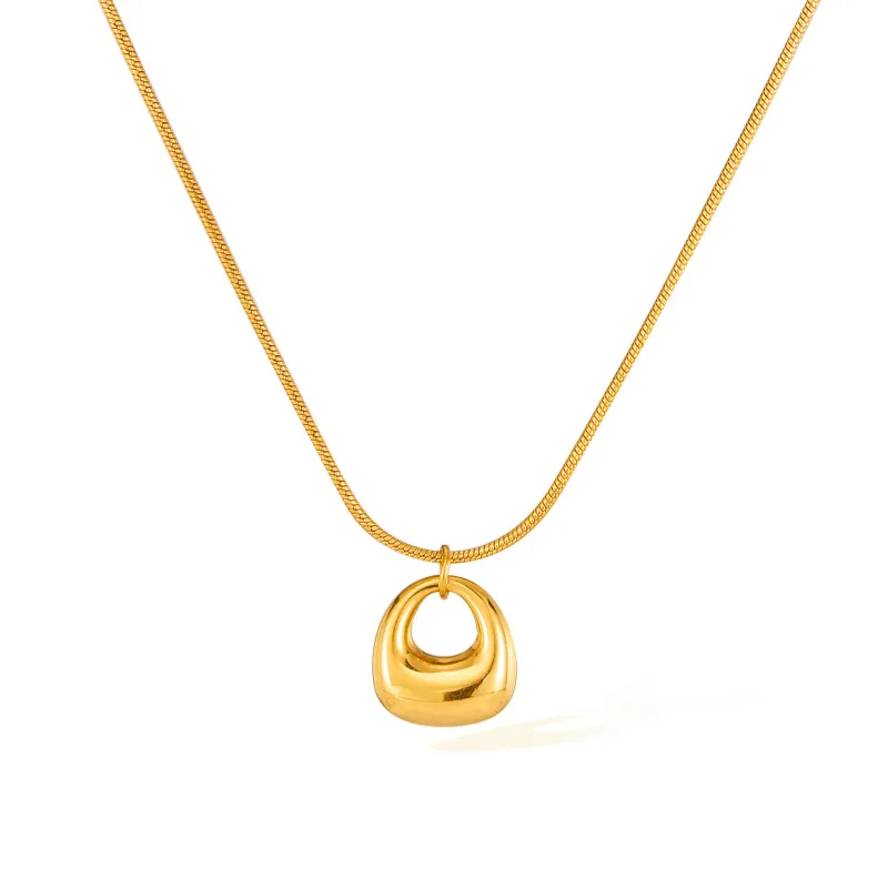 INS Style Titanium Steel Geometric Necklace Women's Jewelry Fashion Commuting Versatile High-end Stainless Steel Jewelry