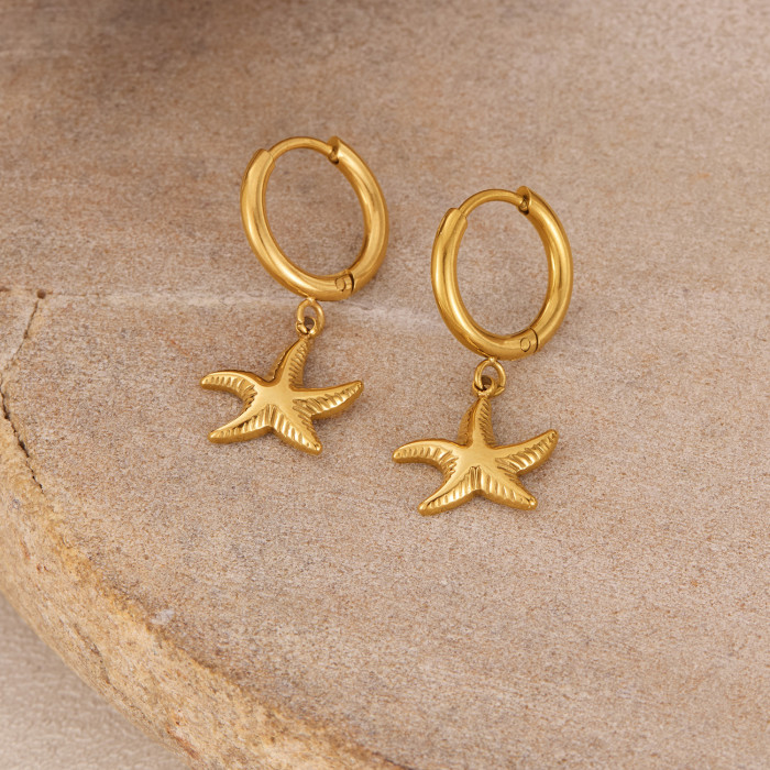 Bohemia Shiny Zircon Fish Bone Hoop Earrings for Fashion Women Ocean Series Cute Animal Jewelry Accessories