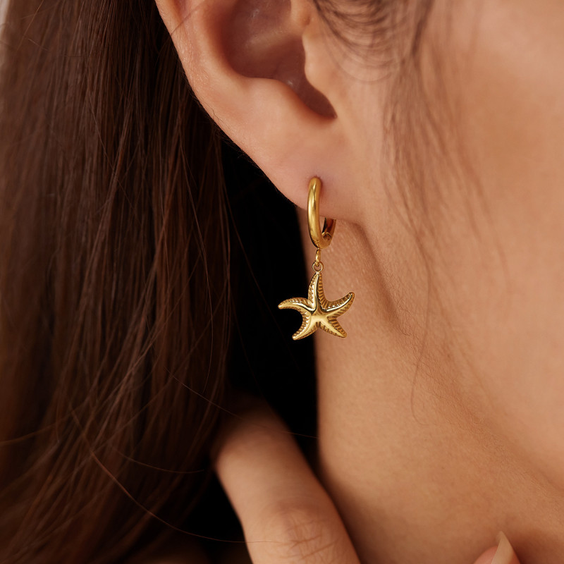 Bohemia Shiny Zircon Fish Bone Hoop Earrings for Fashion Women Ocean Series Cute Animal Jewelry Accessories