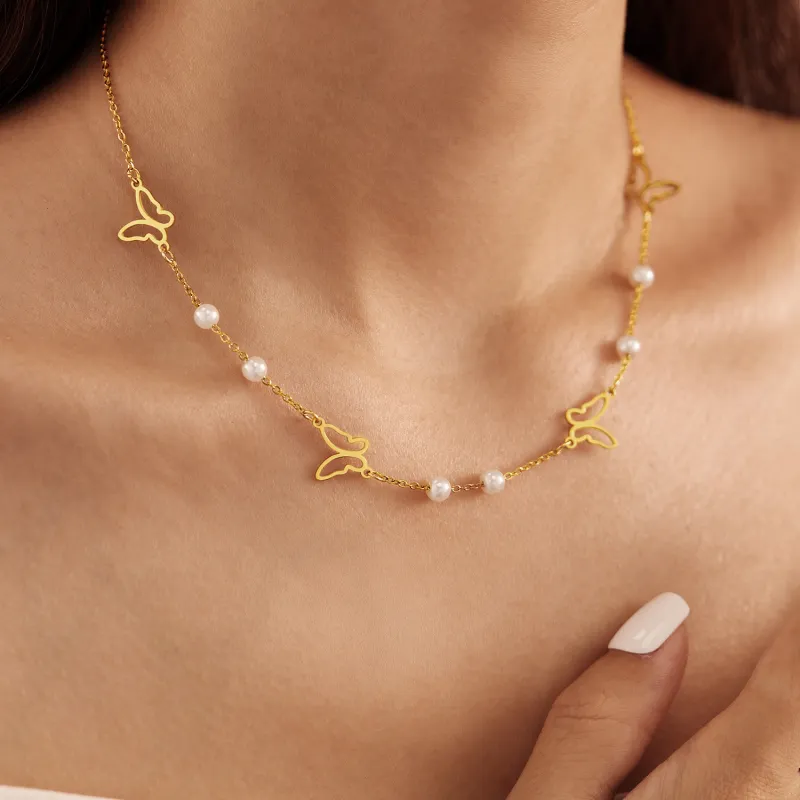 Korean Fashion Titanium Steel Necklace Women's Jewelrylight Luxury Niche Versatile Design Clavicle Chain Stainless Steel Jewelry