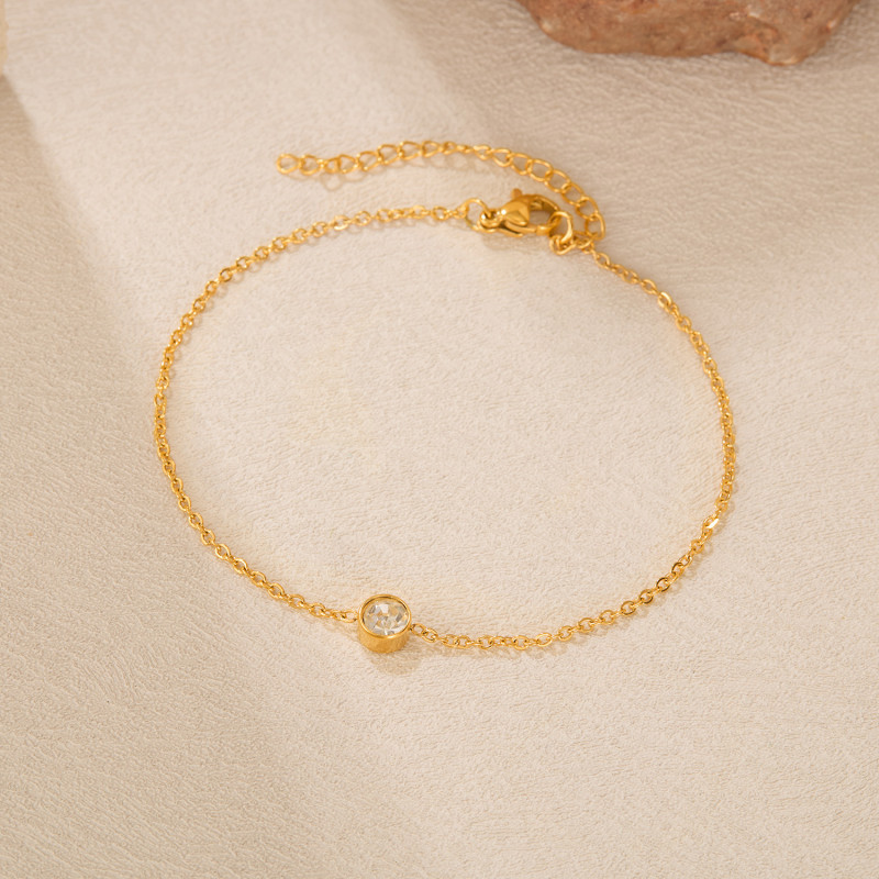 Korean New Simple and Fashionable Titanium Steel Anklet for Women Ins Style Niche and Versatile Design Sense Stainless Steel