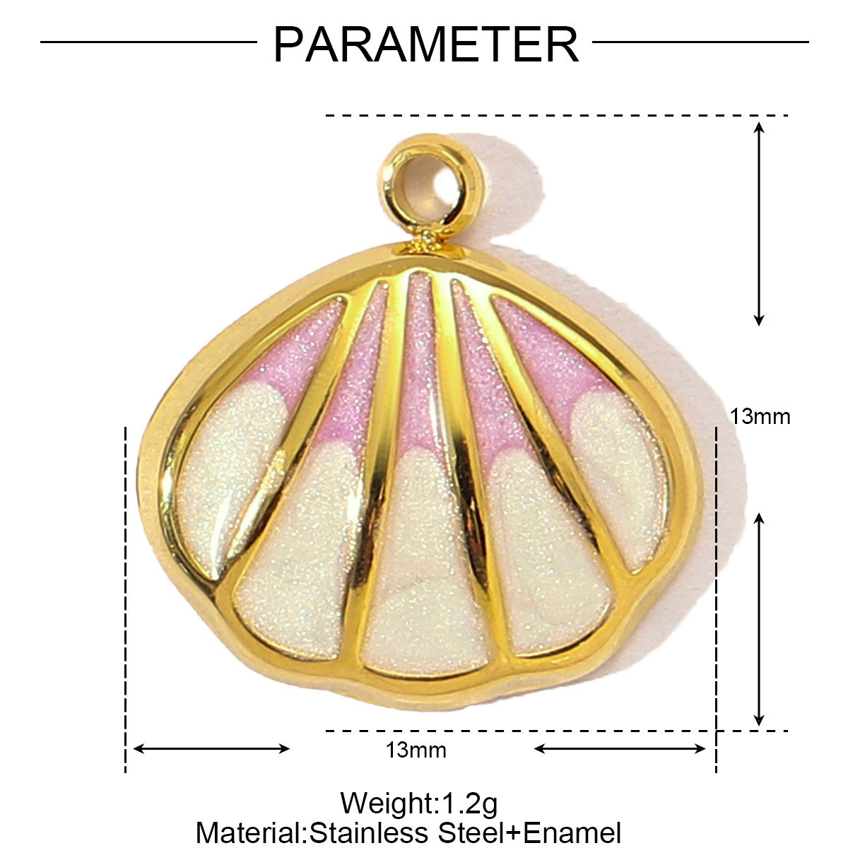 Enamel Tulip Rose Flower Stainless Steel Diy Charms Women Butterfly Daisy Necklace Pendant Cherry Strawberry Jewelry