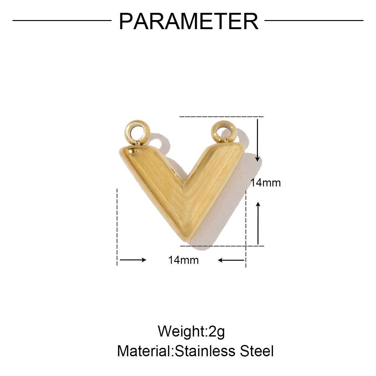 Stainless Steel Crescent Angel Eye Sun Charms Square Brick Palm Leaf Starfish Necklace DIY Small Pendant Wholesale