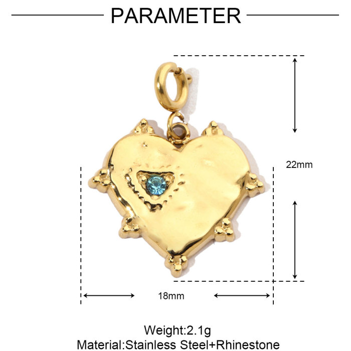 Evil Eye Star Stone Stainless Steel Diy Clip on Charms Women Shell Heart Flower Bracelet Necklace Lobster Pendant