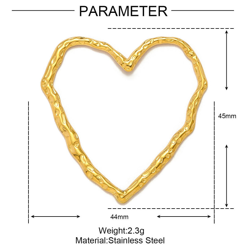 Love Heart Stainless Steel DIY Earrings Charms The Head of Indian Necklace Pendants Women's Sun Fishtail Jewelry