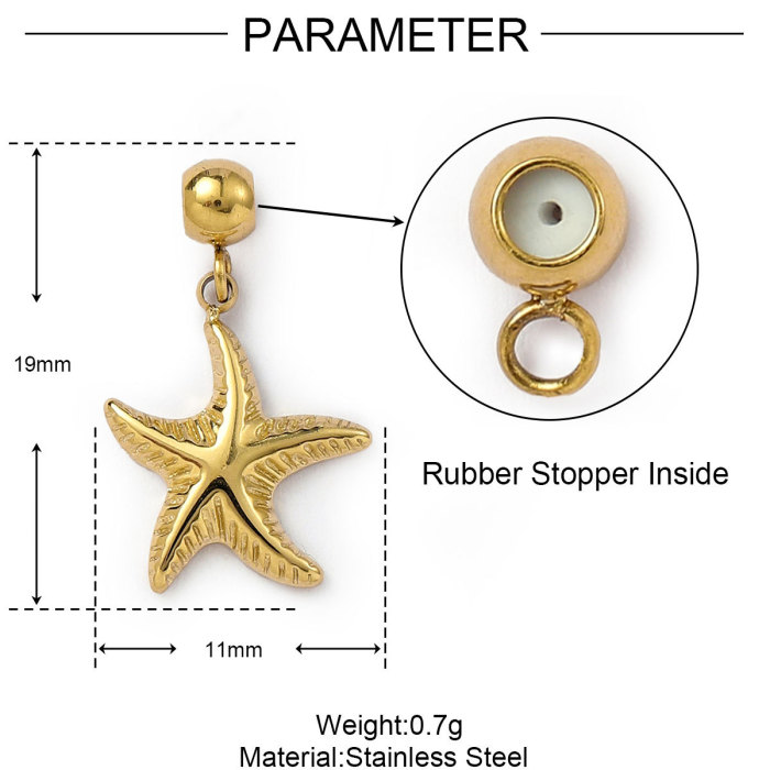 Flower Life Tree Heart Stainless Steel Diy Stopper Charms Plam Cross Seahorse Women Bracelet Necklace Pendant Jewelry