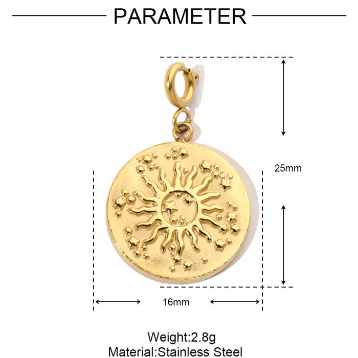 Life Tree Cross Stainless Steel Diy Clip on Charms Love Flower Sun Women Bracelet Necklace Lobster Pendant
