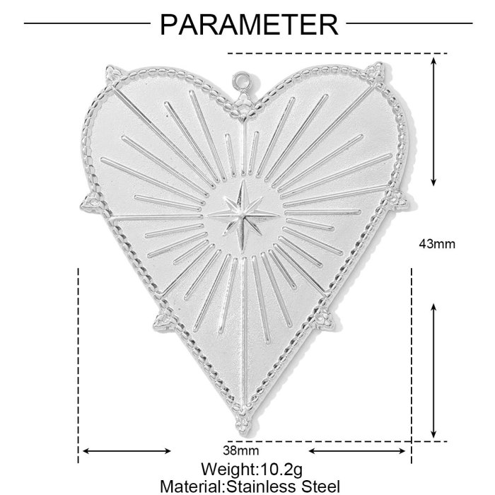 Stainless Steel Enamel Love Heart Diy Charm Women Evil Eye Cross Necklace Pendant Swallow Fish Bone Jewelry Wholesale