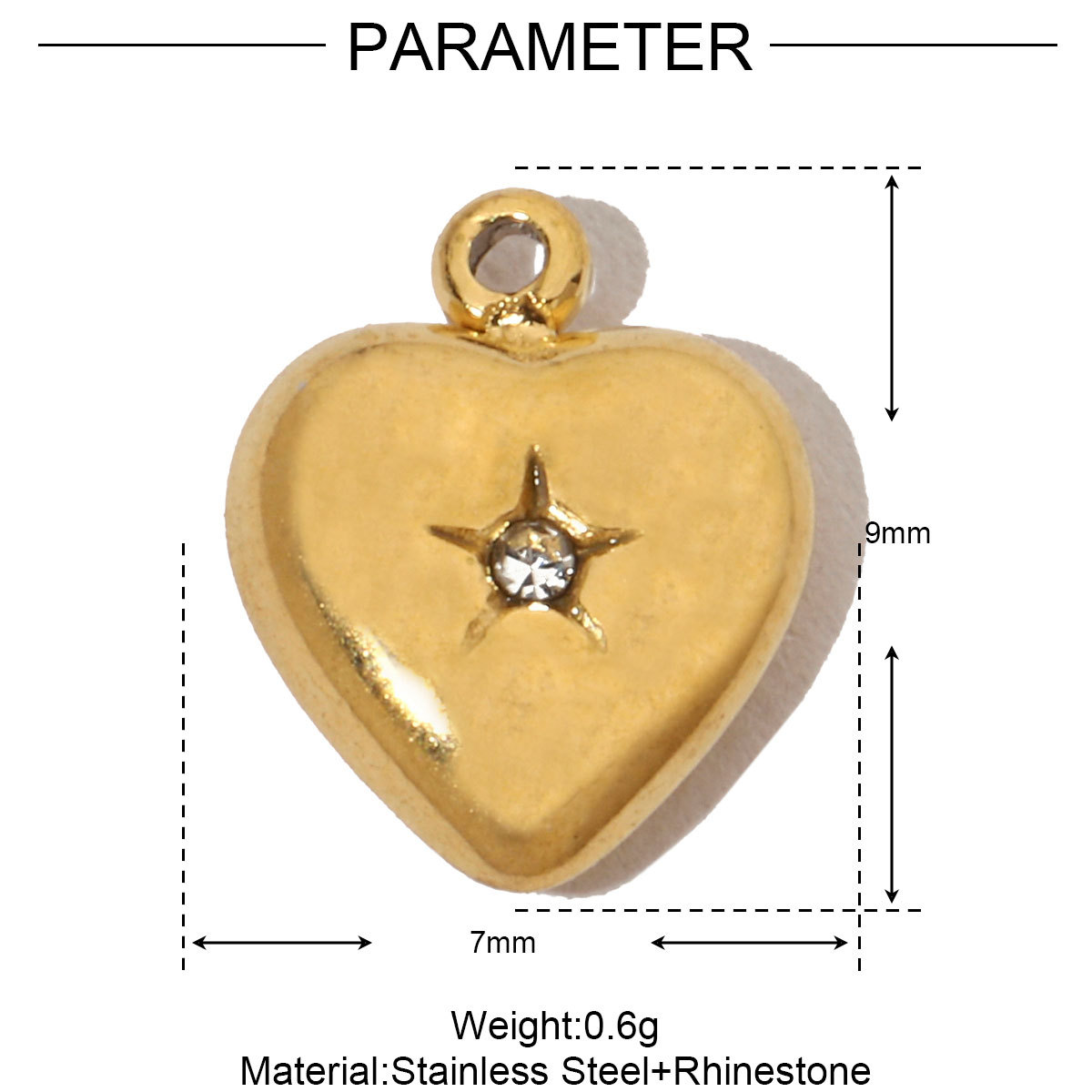 French Antique Blank Heart Stainless Steel Diy Bracelet Charms Women Lock Key Necklace Pendant Enamel Love Jewelry