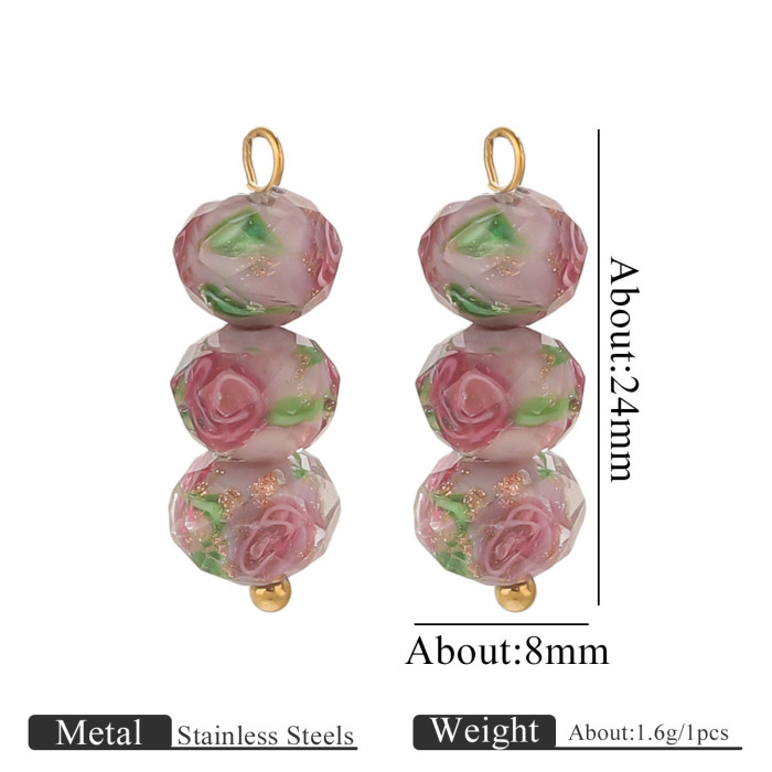 Colorful Irregular Natural Stone Smooth Pendant Gold Plated Crystal Charm Pendant for DIY Necklace Jewelry
