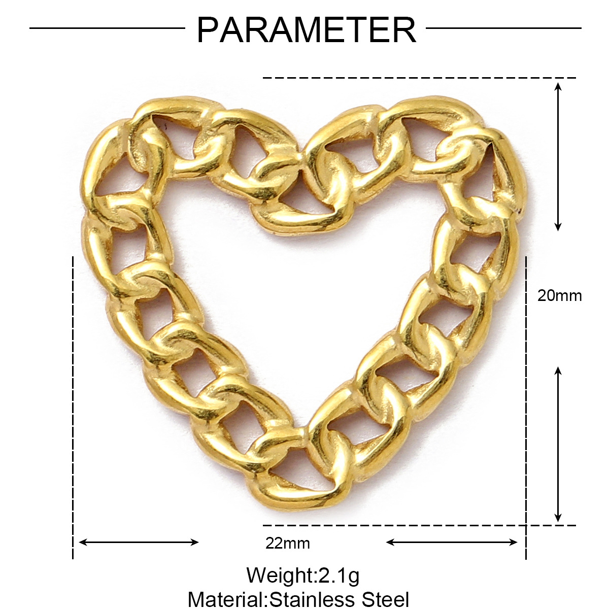 Stainless Steel Spiral Geometric DIY Charms Heart Waterdrop Necklace Pendants Women’s Fashion Flower Jewelry Wholesale