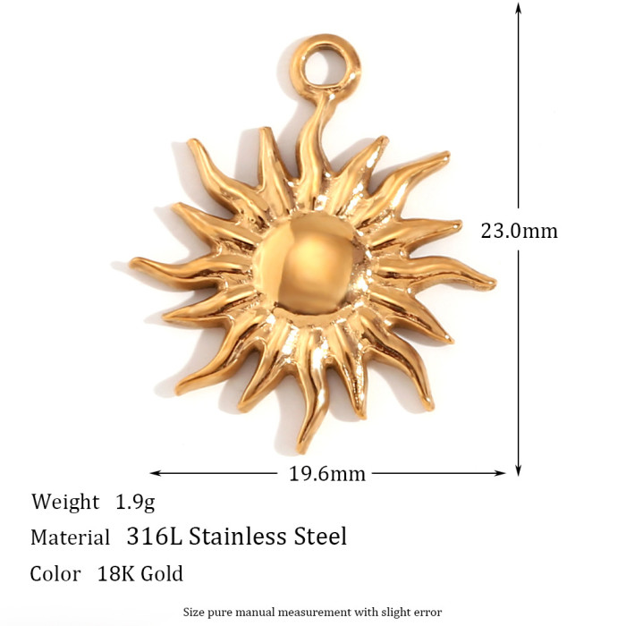 Cross Series Handmade Diy Stainless Steel Gold Jewelry Accessories, Classic Fashion Cross Pendant
