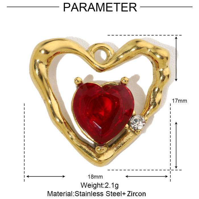 Antique Sun Star Stainless Steel Diy Charms Women Heart Cubic Zircon Necklace Pendant Starfish Jewelry