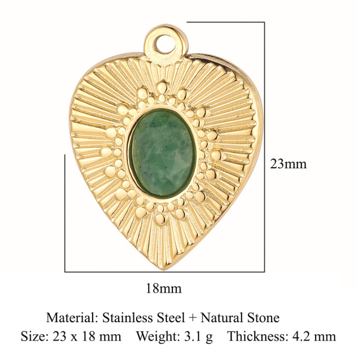 Hollow Heart Mirror Polished 316 Stainless Steel DIY Charm Key Infinite Love Jewelry Necklace Pendant