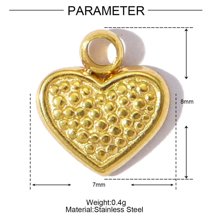 Stainless Steel Sunflower Love Heart DIY Charms Women Bow Knot Bee Necklace Pendants Hamsa Hand Jewelry Wholesale