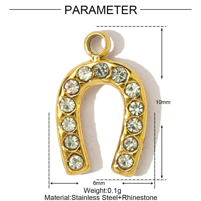 Stainless Steel Life Tree Rhinestone Diy Charm Women Horseshoe Cross Necklace Pendant Elephant Lock Jewelry Wholesale