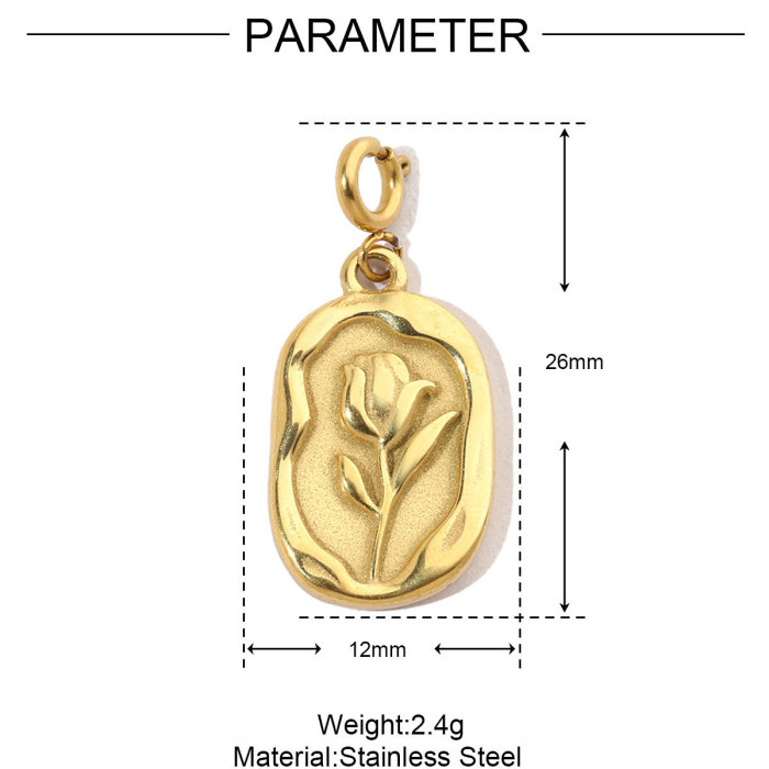 Life Tree Cross Stainless Steel Diy Clip on Charms Love Flower Sun Women Bracelet Necklace Lobster Pendant