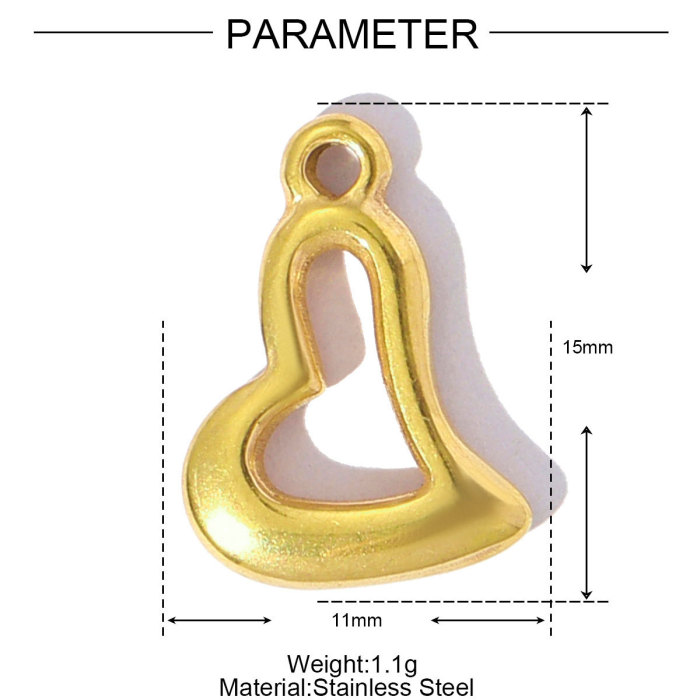 Stainless Steel Sunflower Love Heart DIY Charms Women Bow Knot Bee Necklace Pendants Hamsa Hand Jewelry Wholesale