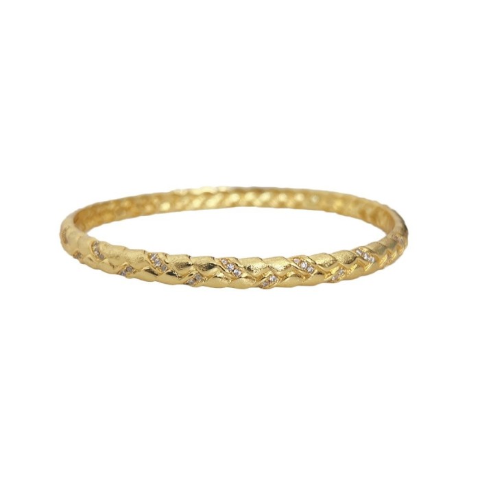 Italy~ Vintage French Brushed Wheat Ear Woven Bracelet Women's Niche Design Exquisite Fashion High Sense