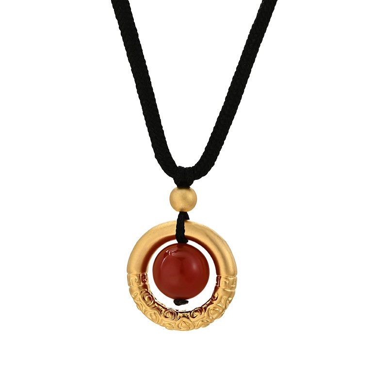 Small - scale designed gold - plated necklace, daily high - end sweater chain, stylish and luxurious clavicle chain, factory direct sales4