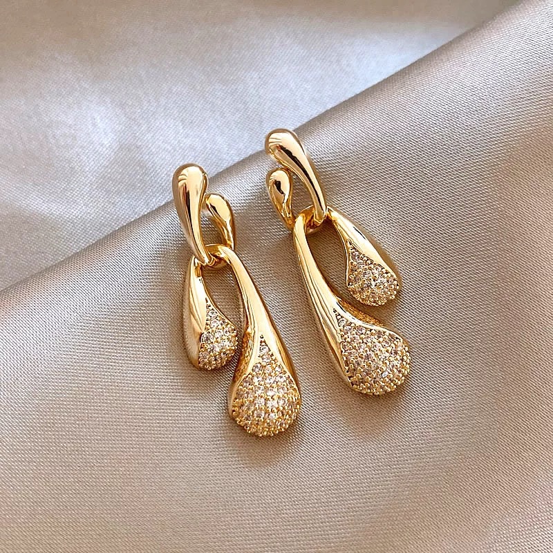 S925 Silver Needle Luxury Daily Style Exquisite Geometric Earrings, Daily Match, Small - crowd Elegant Temperament Ear Accessories4