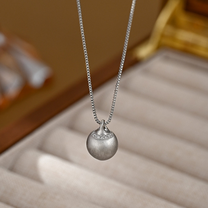 Shajin Responsive Diamond-embedded Small Gold Ball Necklace, Women's Pendant, Gold-colored, Light Luxury, High-end, Stackable Collarbone Chain, Suitable for Gifting