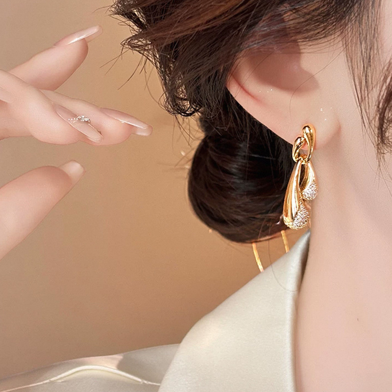 S925 Silver Needle Luxury Daily Style Exquisite Geometric Earrings, Daily Match, Small - crowd Elegant Temperament Ear Accessories2