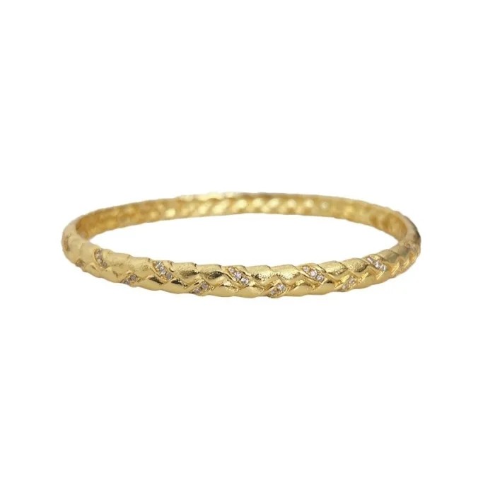 Italy~ Vintage French Brushed Wheat Ear Woven Bracelet Women's Niche Design Exquisite Fashion High Sense