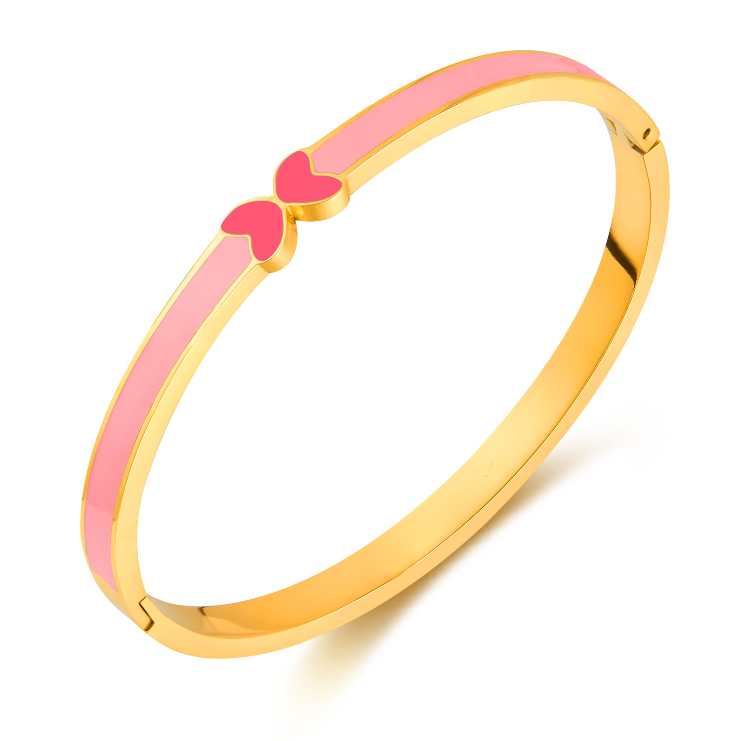 Bracelet for Women Stainless Steel Fashionable Exquisite Oil Drop Candy Color Butterfly Titanium Steel Jewelry Wholesale