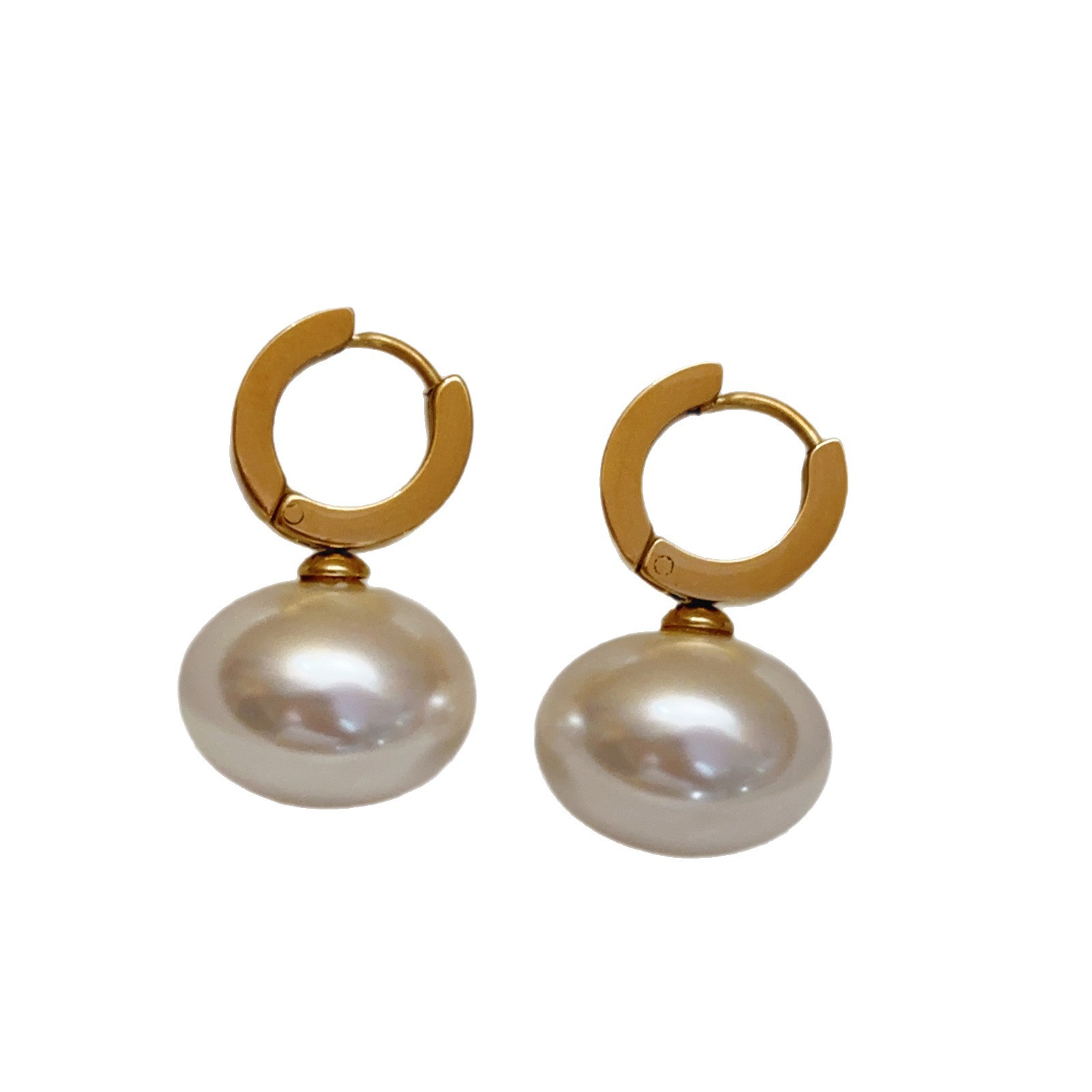 New Fashion Pearl Earrings for Women Trendy Essential Fashionable Light Luxury Design Earrings Ear Clips Wholesale French Style Jewelry