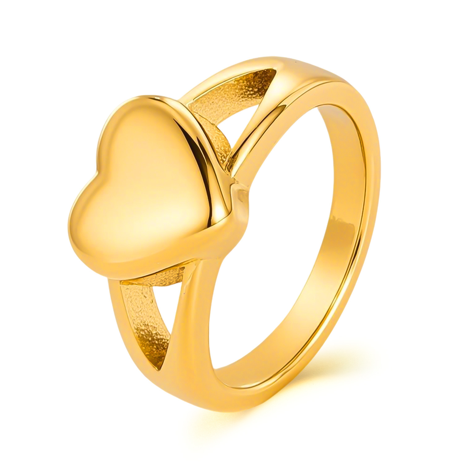 Vintage Style Ring for Women Stainless Steel Elegant High-end Heart Fashion Titanium Steel Ring Wholesale