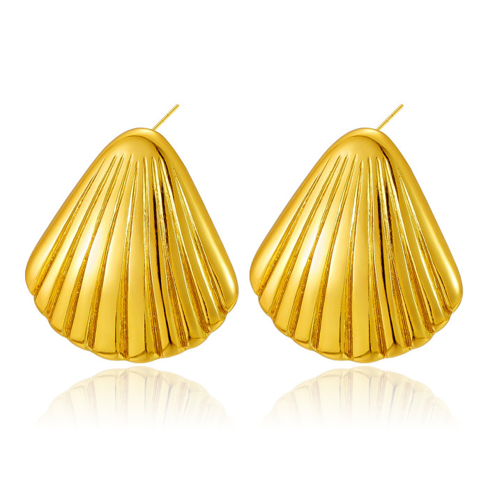 Shell Shape Earrings 2025 New Quality Jewelry Earrings Fever Same Style Ear Accessories