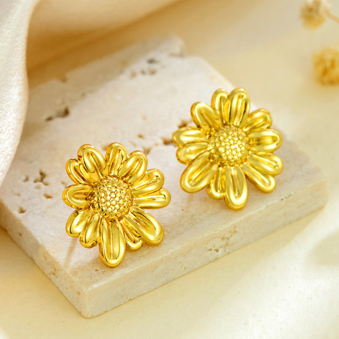 Hot Sale Stainless Steel Earrings 18K Gold High-End Feel Earrings Trendy Earrings Ear Studs Ear Hoops Wholesale Jewelry
