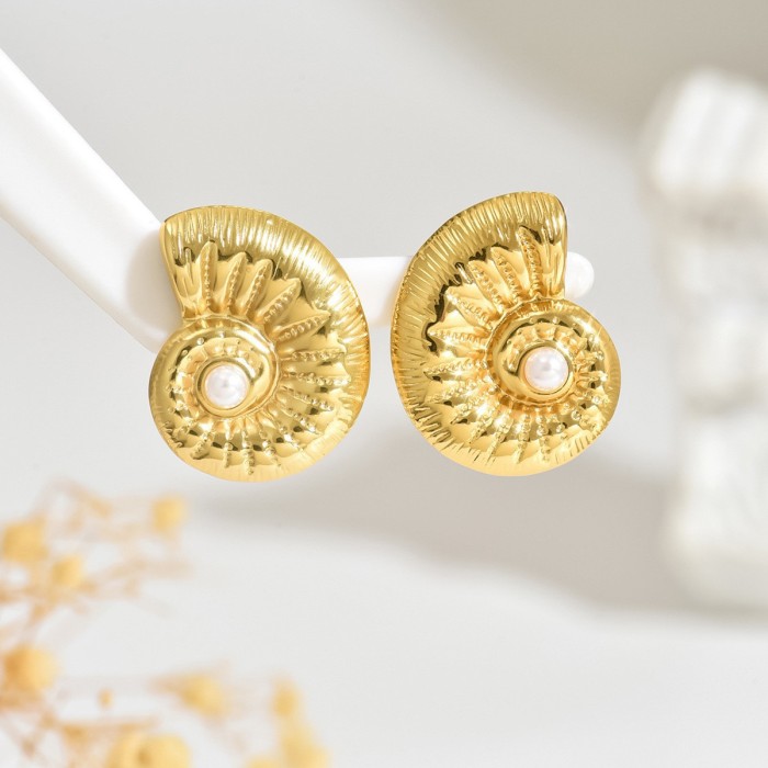 Tassel Jellyfish Earrings Summer Starfish Pearl Studs Pearl Cherry Earrings Vacation Style Earrings Ocean Style Earrings