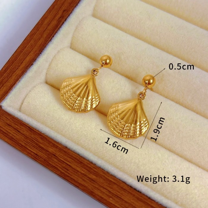 Tassel Jellyfish Earrings Summer Starfish Pearl Studs Pearl Cherry Earrings Vacation Style Earrings Ocean Style Earrings