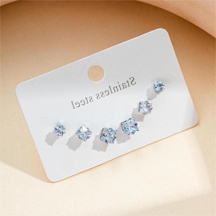 Stainless Steel Petite Earrings High Quality Exquisite Earrings Korean Style Titanium Steel Ear Studs Non-Allergic Earrings Gold Plated Ear Ring