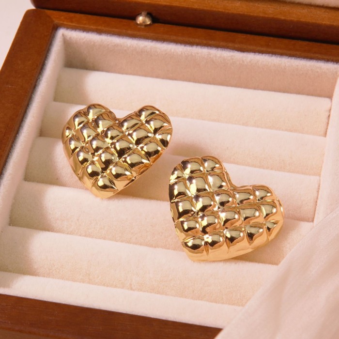 Titanium Steel Earrings K Gold Plated High-End Feel Earrings Stainless Steel Stud Earrings Export Hot-Selling Earring...