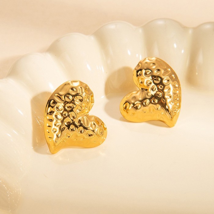 Titanium Steel Earrings K Gold Plated High-End Feel Earrings Stainless Steel Stud Earrings Export Hot-Selling Earring...