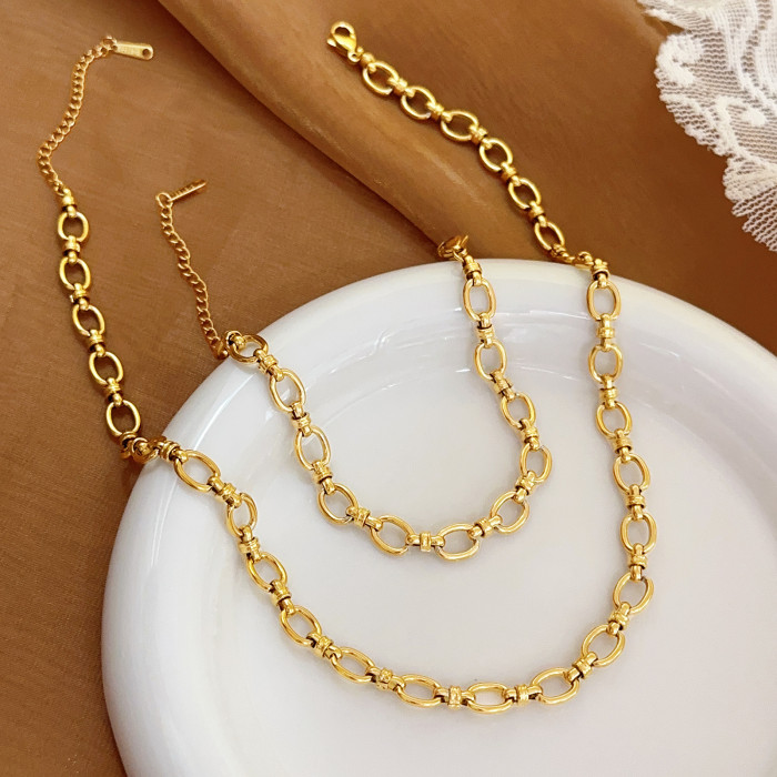 Factory Direct Sale Fashion Simple Elegant Jewelry Wholesale French Light Luxury Trendy Titanium Steel Bracelet Acces...