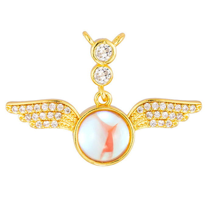 TikTok Hot Sale Copper Plated Micro Inlaid Pendant Wholesale Self-Selected Hundred Styles Copper Pendant Freely Matched Source Factory Wholesale Without Chain